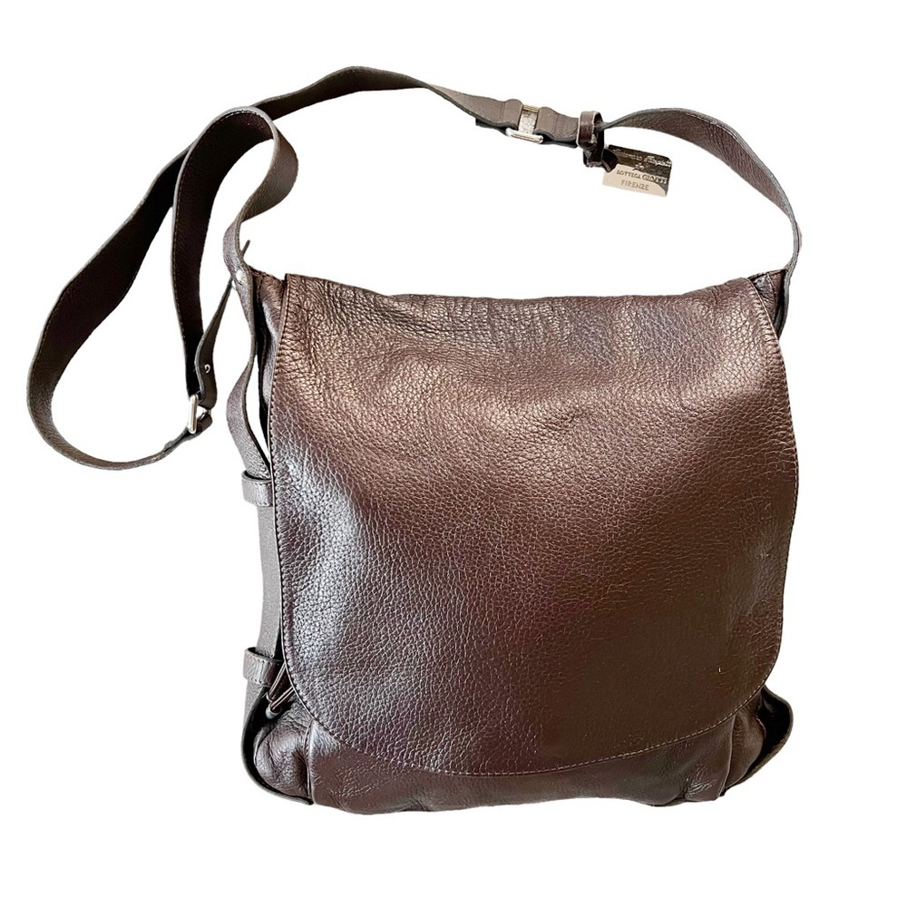 alexandra biagiotte for bottega giotti firenze brown messenger bag - Picture 10 of 14